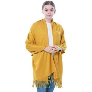 CASHMERE Pashmina Scarf and Shawl Mustard